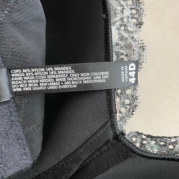 Torrid NWT Lightly Lined Everyday Wire-Free Bra Floral 360° Back Smoothing 44D - Picture 11 of 11